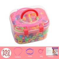 Vente en gros de cadeaux pour enfants, Kit de fabrication de bijoux, Bracelets, collier, ensemble de jouets, perles Pop Snap pour filles et garçons