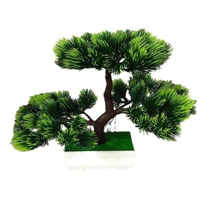 Bonsái Artificial de Pino de 26 cm, Decoración Mini de Plástico, Opciones de Color Verde, Amarillo, Rojo y Naranja, Tienda 9.9 Yuan - Product Image 5