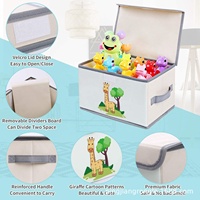 Boîte de rangement girafe pliable grande capacité, organisateur de jouets pour bébé, coffre de rangement pour enfants, panier organisateur pour enfants, boîtes de rangement pour jouets d'enfants