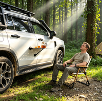 Table Tactique Magnétique Pliante pour Véhicule, Table Universelle à Bras Pivotant Réglable, Accessoires 4x4 pour Pick-up, SUV, Camping Facile