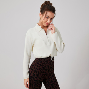 HEALY invierno nuevo estilo al aire libre mujer abrigo para correr Cremallera de nailon cálido transpirable entrenamiento atlético Yoga Tops gimnasio cintura señoras abrigo - Product Image 3