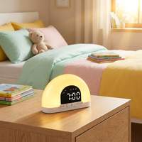 Réveil de Table Innovant Sunrise : Lumière de Réveil Futuriste avec Simulation de Coucher de Soleil Supérieure – Outil de Décoration Minimaliste pour Chevet