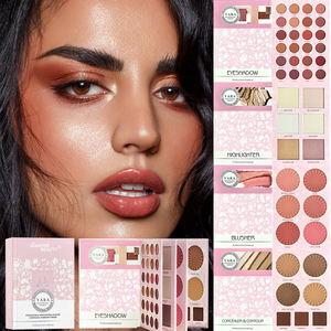 Nouveautés Palette de fards à paupières minéraux imperméables 43 couleurs Livre Haute pigmentation Brillant Kit de maquillage personnalisé multi-usage - Product Image 2