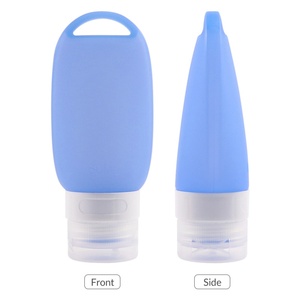 Bouteille de lotion de voyage vide personnalisée, lot de voyage, porte-porte-clés portable en silicone pour la désinfection des mains, kit de bouteille de toilette rechargeable - Product Image 4
