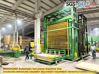 Prensa Hidráulica Automática de 500-1200T para Madera Contrachapada, para Línea de Producción de Madera - Prensa de Múltiples Aperturas de 15/20 Capas