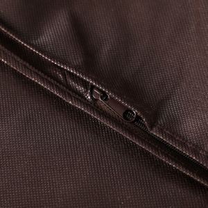 Housse de costume pliable en non-tissé personnalisée avec logo sérigraphié, sac anti-poussière à fermeture éclair pour vêtements, robe vintage bohème tendance - Product Image 6
