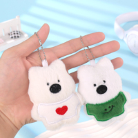 Adorables Breloques Cartoon : Accessoires de Sac Doux et Moelleux Indispensables, Porte-clés Ours en Peluche Marron 3D Tendance, Écologiques et Mignons