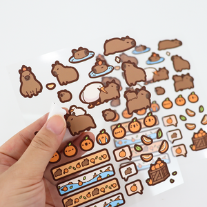 Hojas de pegatinas cortadas de beso de vinilo autoadhesivo personalizado, embalaje de etiqueta de <span class=keywords><strong>marca</strong></span> de impresión de logotipo personalizado impermeable privado personalizado - Product Image 3