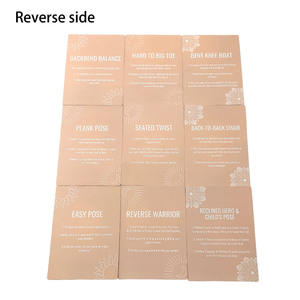 Personnalisé 350GSM Mat Lamination Conception Impression Apprentissage Différents Animaux Sport Exercice Poses Entraînement Fitness Yoga Cartes Pour Enfants - Product Image 3