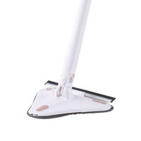 Serpillère triangulaire rotative à 360 degrés avec essuie-glace, pas besoin de lavage manuel, tête en microfibre réutilisable