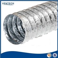Conduit rond flexible d'isolation de terminal d'air de conduit de papier d'aluminium de ventilation