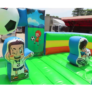 Château gonflable à thème de football avec toboggan pour enfants, idéal pour la <span class=keywords><strong>location</strong></span> de fêtes - Product Image 3