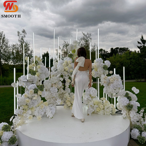 SMOOTH New Arrival Elegant Stable Round Stage High Gloss Waterproof Circle PVC <b>Wedding</b> Stage Custom Size Custom Color - Product Image 1