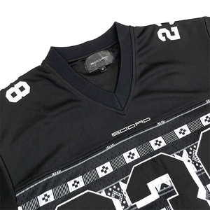 Tùy chỉnh bóng đá mỹ Jersey thăng hoa in ấn thiết kế thêu số thời trang dạo phố người hâm mộ Phong cách Lưới Boxy Áo sơ mi - Product Image 4