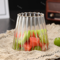 Mug en verre créatif Mont Fuji, grande capacité, moderne, compatible lave-vaisselle et micro-ondes, pour whisky, petit-déjeuner, lait, boissons glacées