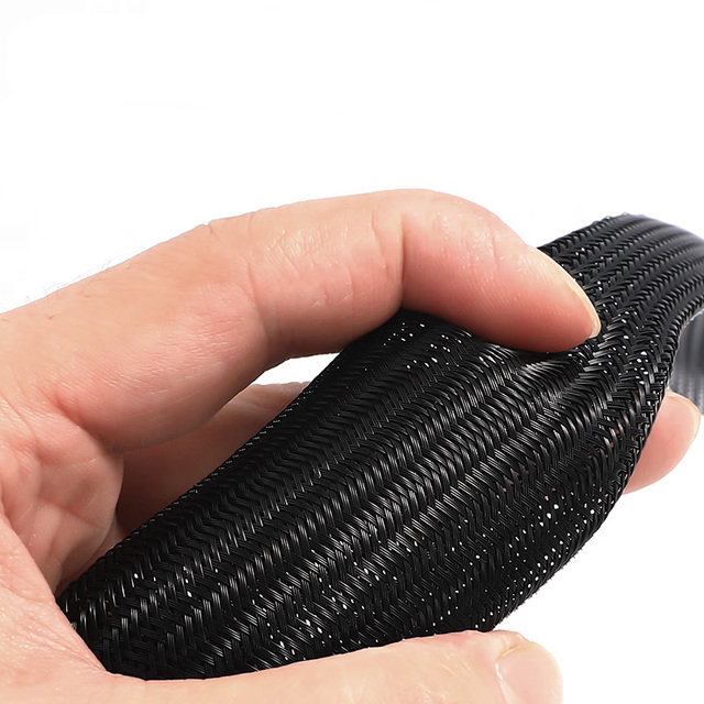PET Braided Sleeving Expandable Flexible Sleeve for Wires Braided Flexible Sleeve for Wires