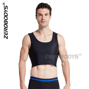 Meisu T022 إخفاء التثدي Moob خزان أعلى محدد شكل الجسم الرجال ضغط ملابس داخلية سترة