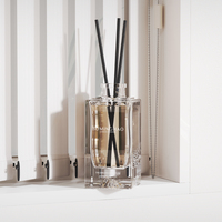 OEM/ODM BMH BMH-X002 Allemagne – Flacon de parfum en verre 100 ml, best-seller, avec pulvérisateur à pompe rectangulaire personnalisé et emballage diffuseur à bâtonnets, impression sérigraphique