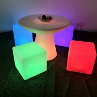 Veilleuse Cube à Led pour Hôtel Lampe Tabouret de Chaise Cube à Led pour Bar