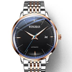 Reloj Mecánico Automático Impermeable para Hombre, con Correa de Acero Personalizada, Estilo Ejecutivo - Product Image 1