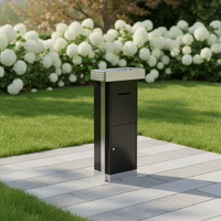 Boîtes de livraison de colis pour l'extérieur, boîte de livraison en acier inoxydable pour colis, courrier, antivol, verrouillable, grande boîte à colis
