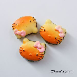 Thân Thiện Với Môi Nhựa Thực Phẩm Chơi Mô Phỏng Kit Handmade Trang Sức Trang Trí Quà Tặng Điện Thoại Trường Hợp Vá Bán Buôn Mèo Bánh Hamburger - Product Image 6