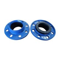 Raccord à bride pour tuyau PVC WD5210 DN40-DN200 en fonte ductile revêtue FBE PN16