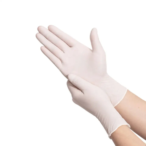 6mil blanco fuerte seguridad nitrilo guante XXL China sala limpia antideslizante látex libre a prueba de agua duradero - Product Image 4