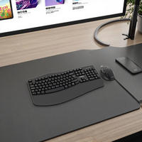 Ensemble clavier et souris ergonomique sans fil 2,4 GHz ultra-mince 105 touches étanche OEM ODM pour usage bureautique