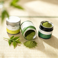 Boîte à café en fer blanc personnalisable, vert, qualité alimentaire FDA, 30-100g, boîte métallique scellée pour sucre en cube, poudre de matcha, haricots en vrac