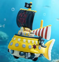 Nouvel Arrivage 100% Authentique One Piece The Grand Line Vehicles Series Bateau de Luffy Figurines d'Anime Japonais Boîte Mystère Jouet Décoratif