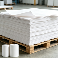 Printable Extensible White Kraft Paper High Tear Resistance Elastic Sack Paper for Dry Mortar Putty Powder Sacks