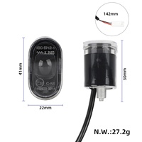 Phare avant LED pour scooter MI5 Plus avec batterie au lithium, frein à disque, construction en plastique - Lumière de conduite nocturne
