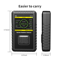 PULITONG Geiger Counter Detektor Radiasi Nuklir Dosimeter Radiasi dengan Layar LCD dengan 3 Mode Alarm