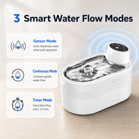 Fontaine à eau intelligente pour chat 3L, sans fil, avec capteur de sécurité à induction, distributeur d'eau pour chats