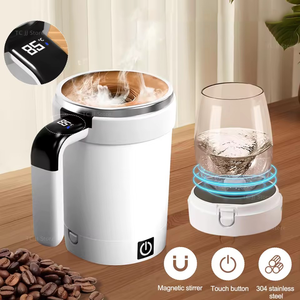 Taza de Café Autoagitadora de Acero Inoxidable, Recargable, Magnética, con Pantalla LED, para Regalo Promocional al por Mayor - Product Image 1