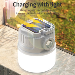 Luz de Camping Solar con Paneles de Cristal de Polisilicio para Teléfono Móvil Recargable, con Zoom Telefoto Giratorio, Distancia de Equilibrio, Luz de Proximidad - Product Image 1