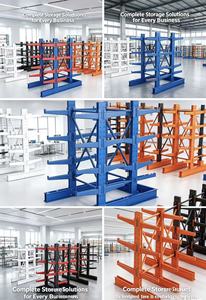 Space Saving Steel Cantilever Tube Rack for Compact Warehouse <b>Storage</b> - Product Image 3