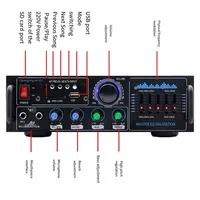 VIRE Amplificateur de Puissance Audio Stéréo Hi-Fi 160W Double Canal avec Égaliseur à Commande Indépendante pour Amplificateurs Numériques Domestiques
