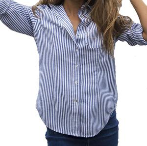 Women's Striped Casual Long Sleeve Button-Down <strong>Shirt</strong> Sexy <strong>Plus</strong> <strong>Size</strong> Blouse - Product Image 4