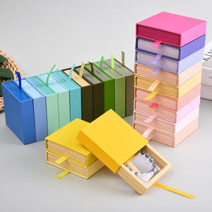 Logo personalizzato a più colori collana di gioielli prodotto regalo espositore scatole di imballaggio per estrarre scatole di carta - Product Image 2