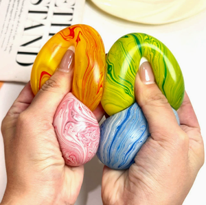Hot Selling TPR Easter Flowing <b>Eggs</b> Maltose Slow Rising Stress Relief Decompression Sensory Squeeze <b>Toy</b> for Kids Boys and Girls - Product Image 1
