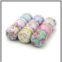 Mini boîtes de rangement portables boîtes de bougies boîte à thé conteneurs collations café bonbons petits bocaux scellés emballage en étain vaisselle à thé