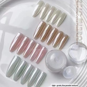 Polvo de Uñas Aurora Mirror, Polvo de Cristal Fluorescente Translúcido con Destellos Helados para Decoración de Uñas - Product Image 2