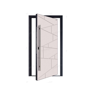 창이 48 X 96 인치 모던 알루미늄 피벗 도어 디자인, 주택 출입문용 - Product Image 3