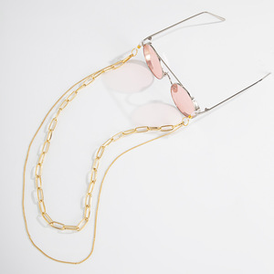 <span class=keywords><strong>Cadena</strong></span> de <span class=keywords><strong>gafas</strong></span> de <span class=keywords><strong>cadena</strong></span> de doble capa con personalidad a la moda <span class=keywords><strong>para</strong></span> mujer, <span class=keywords><strong>cadena</strong></span> de <span class=keywords><strong>gafas</strong></span> de sol con cuello colgante geométrico retro simple de hip-hop - Product Image 3