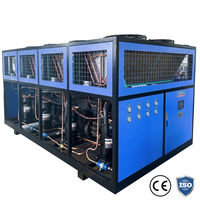 Refroidisseur d'eau industriel refroidi par air Honeywell R32/R454B/R410A/R407C/R404A/R134A, système 100HP 300KW