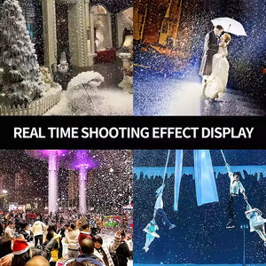 Partiler düğün ve noel kutlamaları için uygun dönen kar tanesi makinesi uzaktan kumandalı kar tanesi makinesi - Product Image 4