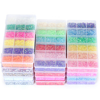 Kit de strass en résine à dos plat 18 grilles, 3mm 4mm 5mm, pour DIY, nail art, décoration de vêtements et accessoires