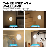 Lampes de plafond sans fil magnétiques à piles, lumière de placard, lumières LED de douche pour escaliers, garde-manger, couloir, véranda